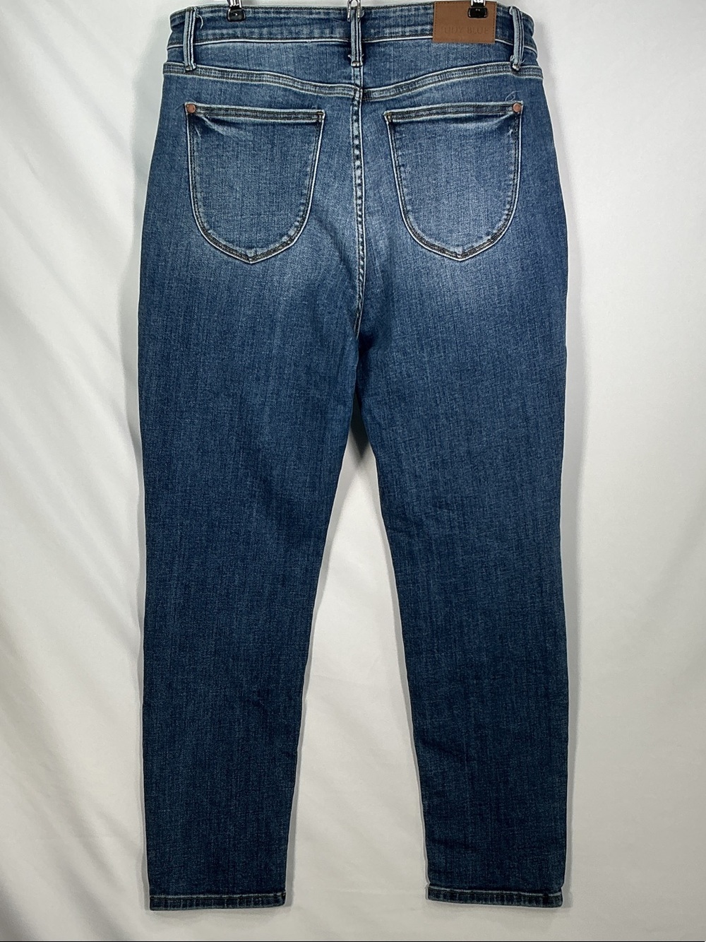 Judy Blue High Waisted Slim Fit Skinny Distressed Denim Jeans Blue Size 13/31 - Picture 2 of 15